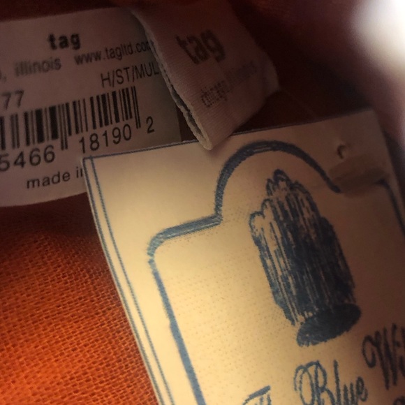 TAG Christmas Stocking Striped Felt and Pom Poms  NWT - Picture 4 of 5